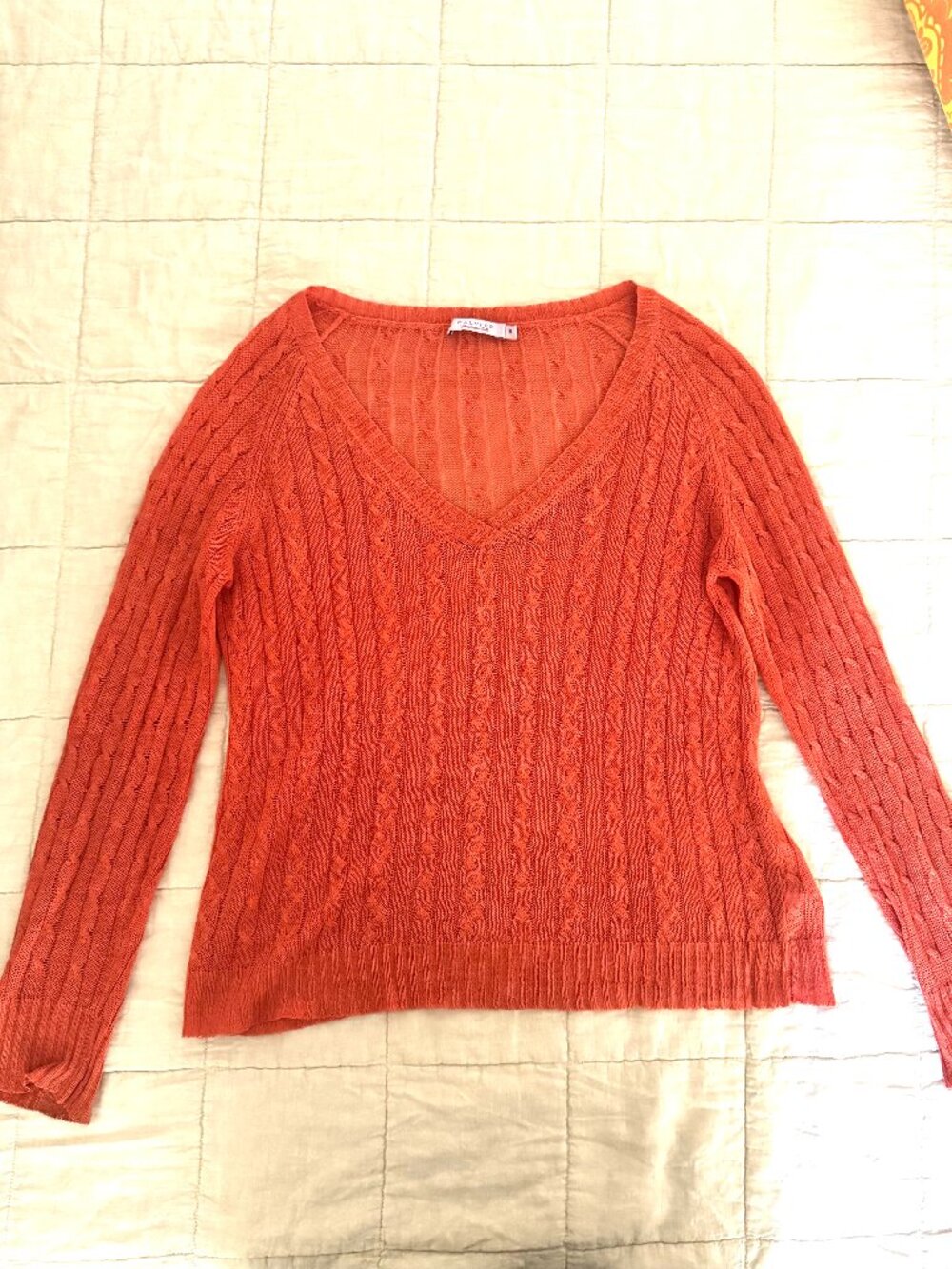 Calypso Linen V-Neck Summer Sweater